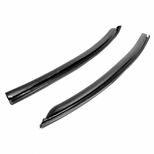 Rear Roll-Up Window Seals for 2-Door Hardtops and Convertibles. Made with steel cores. 14-3/4 In. lo